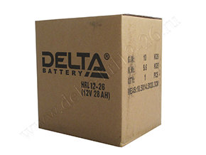 Закрытая коробка с аккумулятором Delta HRL 12-26